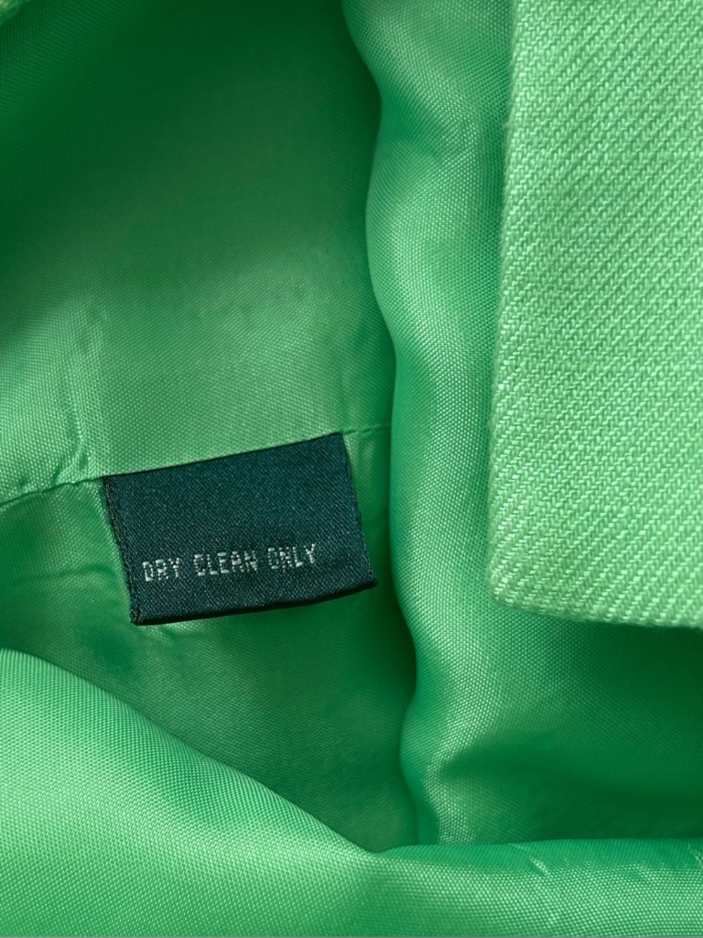 Vintage Y2K Lauren Ralph Lauren Green Linen Button-Front Blazer Jacket Size 10 - Picture 9 of 11